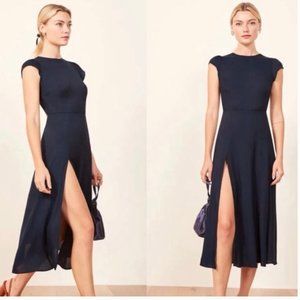 Reformation Gavin Dress Navy size 2
